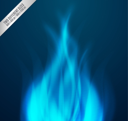 Blue flame background vector material