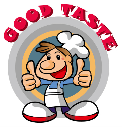 Cartoon chef logo vector material