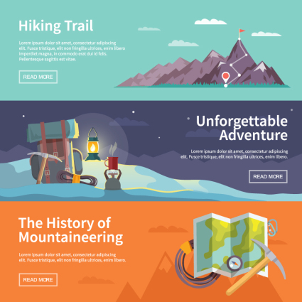 3 rappel banner vector