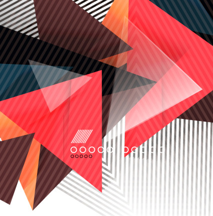 Fashion triangle stacked background vector