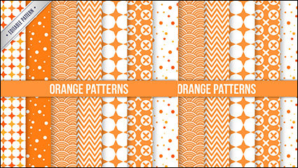 10 models orange line seamless background vector material
