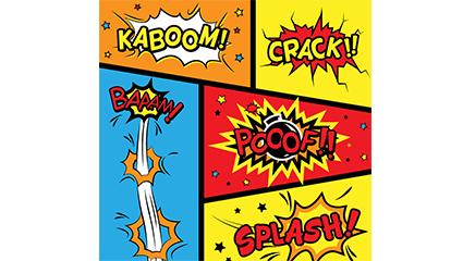 5 cartoon style language frame vector map