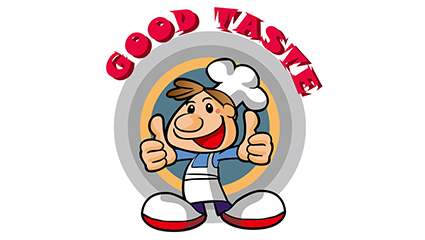 Cartoon chef logo vector material