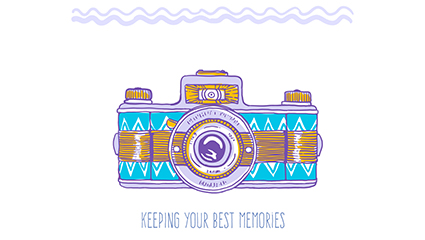 Fresh painted camera vector material