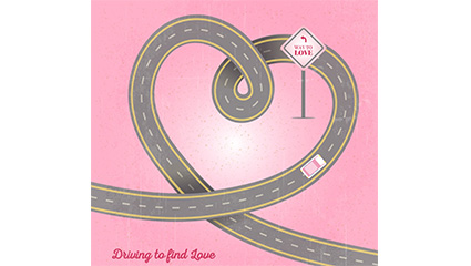 Looking for love vector material road vehicles