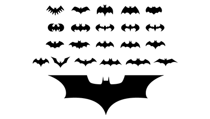22 Movies Batman logo vector material