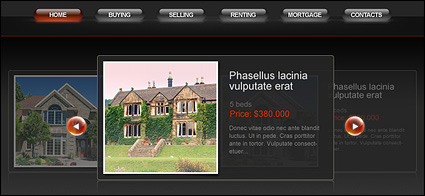 Exquisite European-style Web site templates psd + fla source file