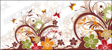 Beautiful butterfly pattern and vector material