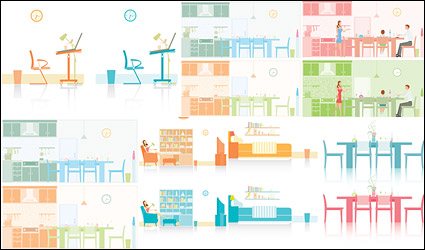 Simple home life vector