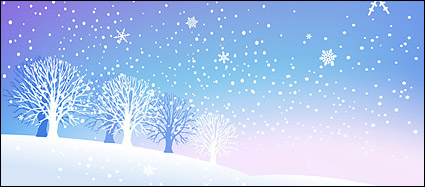 Snow in the winter vector material