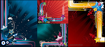 Three-dimensional vector illustration material Xingxing trend