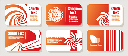 Fashion membership card template vector material