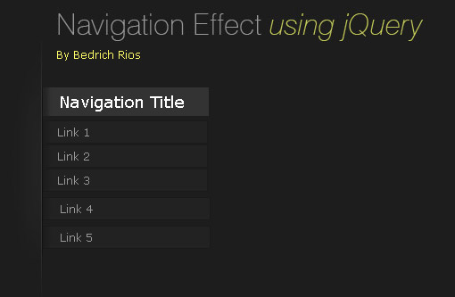 Dynamic menu based on jQuery vertical shape (JS + CSS)