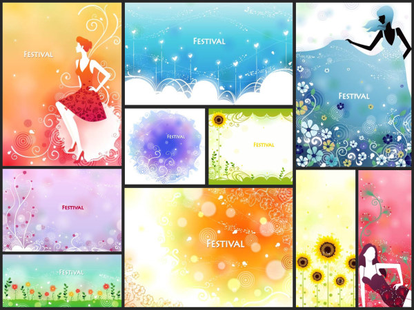 FESTIVAL Beautiful sexy Vector