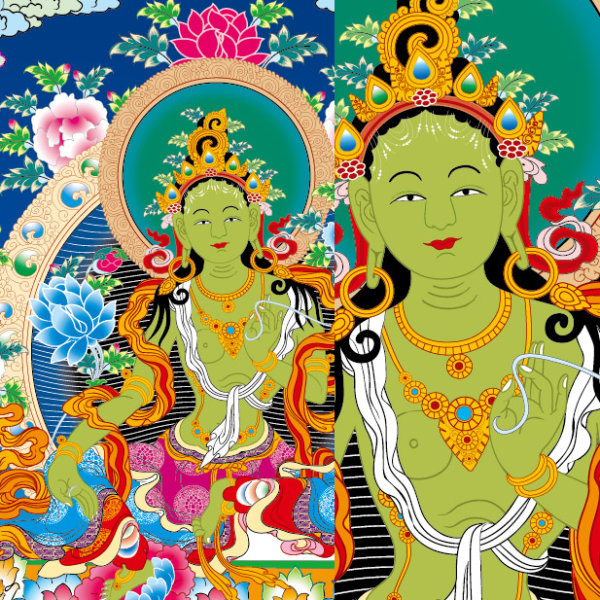 Thangka Ai bodies of law, Vajradhara vector (toll stations do not change)