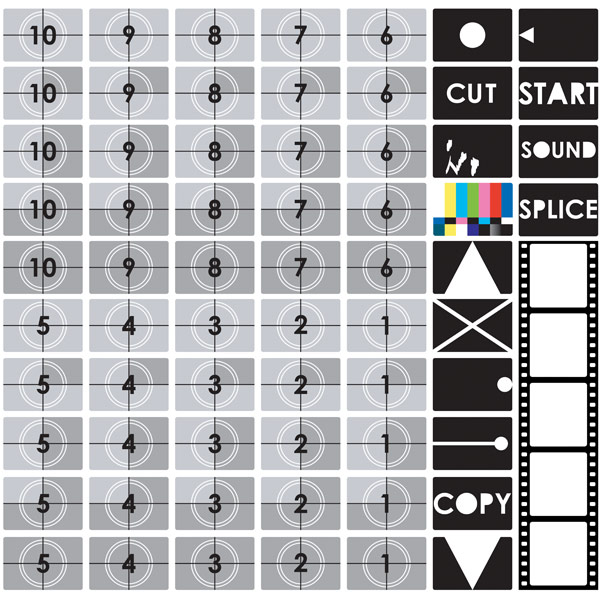 TV test screen vector material