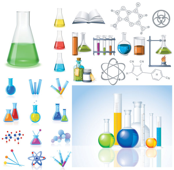 Chemical Products & Icons Vector