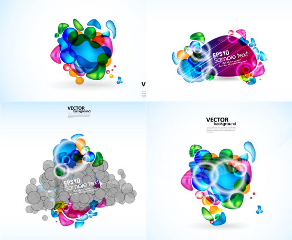 Brilliant color elements - Vector