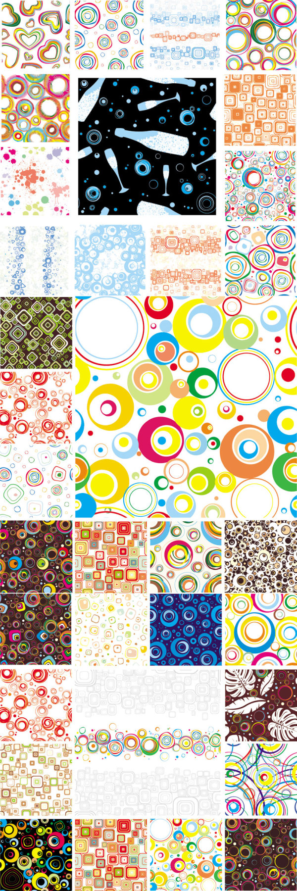 Colorful variety of graphic design - vector material