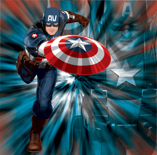 Captain America Vector
