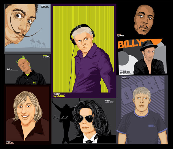 ++ portraits drawing Vector++