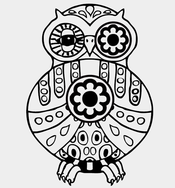 Owl vector graphics