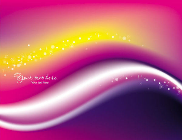 Beautiful rainbow Symphony 04 - vector