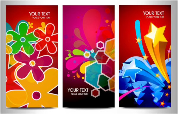 Dynamic trend of brilliant graphics card 02-- vector material