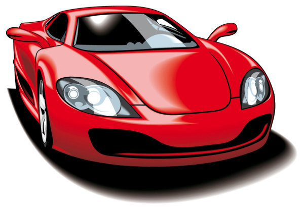 Fine sports car 05-- vector material