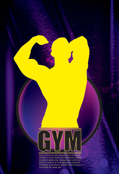 Hercules silhouette vector material -5