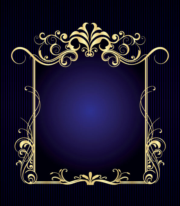 Gorgeous European border 01 - vector