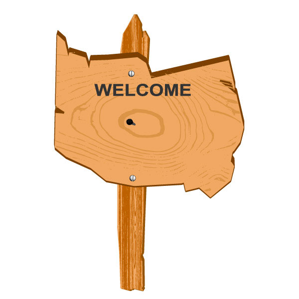 Cartoon wood sign 03 - vector