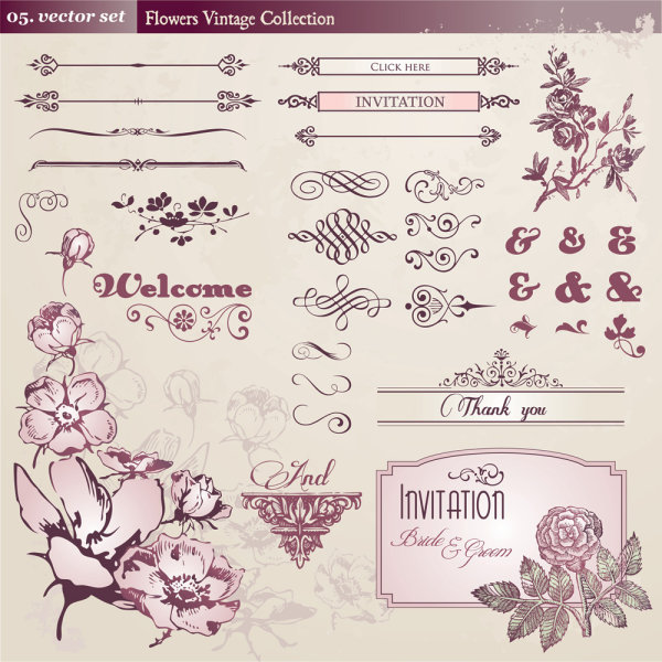 European pattern lace 01 - vector