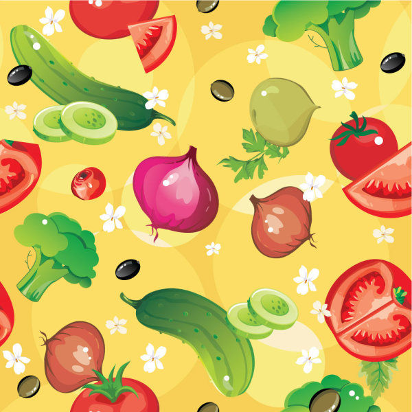 Cartoon vegetables 04 - vector