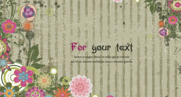 The classic retro pattern background 01 - vector