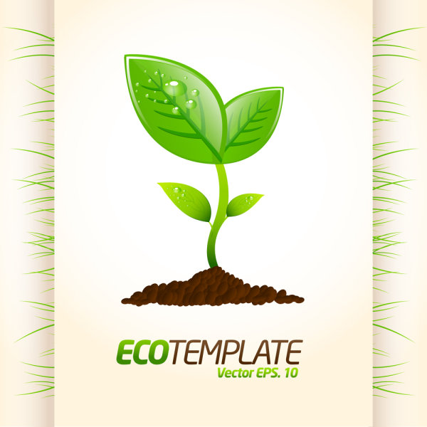 Environmentally friendly material layout design 05 - vector