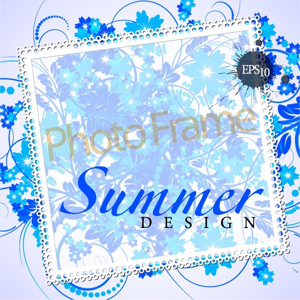 Elegant design of the text box decorative shading pattern vector material -1