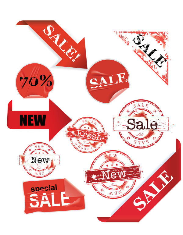 Seal material - vector material