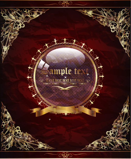 European pattern background 04 - vector material