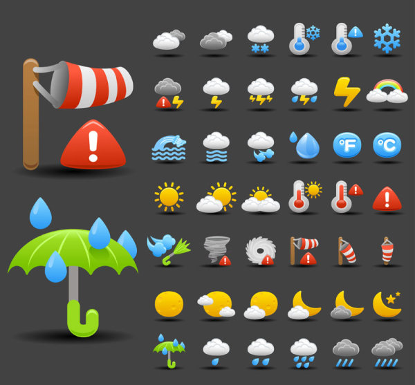 Cartoon weather icon -01