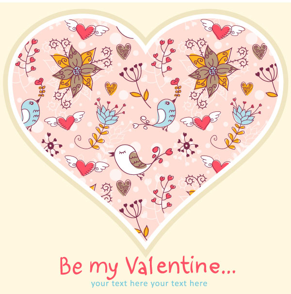Valentine illustrator 01 - vector material