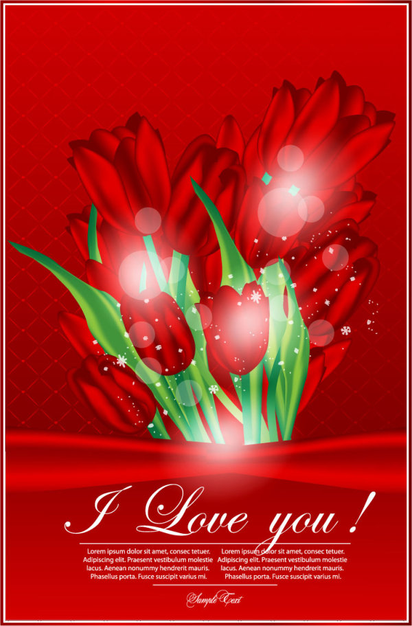 Valentine card 01 - vector material
