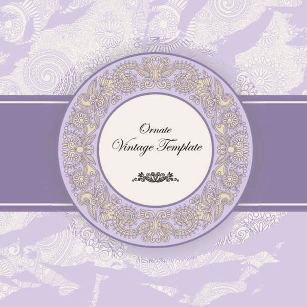 Classic label pattern 04 - vector material