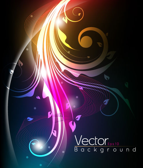 The stylish tread dynamic background - vector material