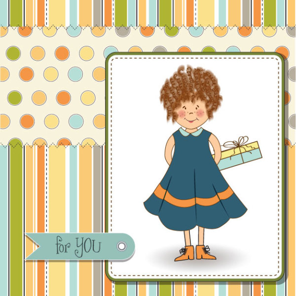 Cute cartoon illustration 03 - vector material