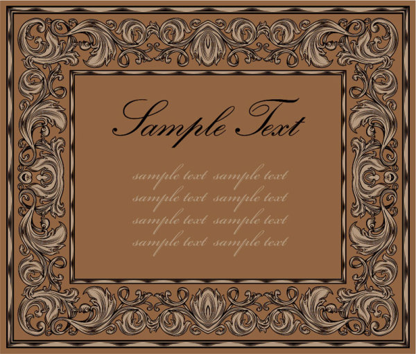 European pattern border 03 - vector material