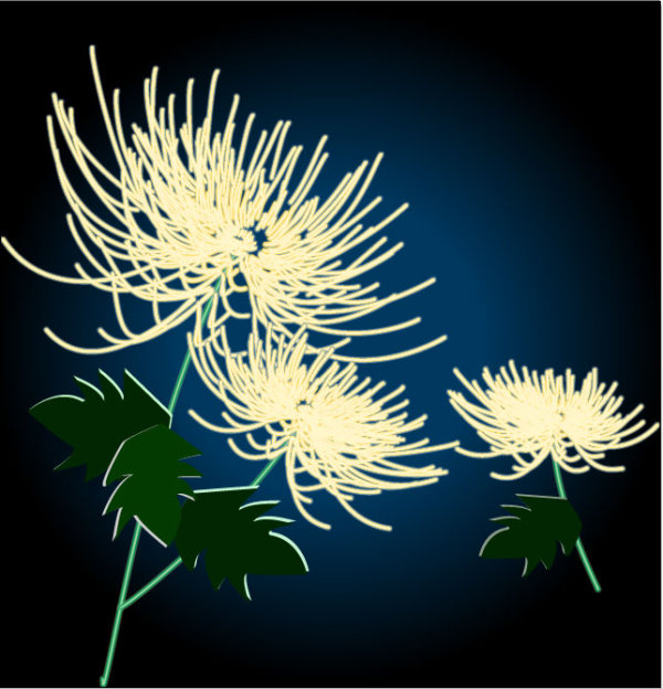 Exquisite chrysanthemum vector material