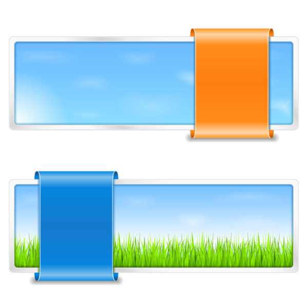 Exquisite banner 01 - vector material