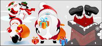 lovely Santa Claus vector material