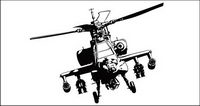 Apache helicopters vector material